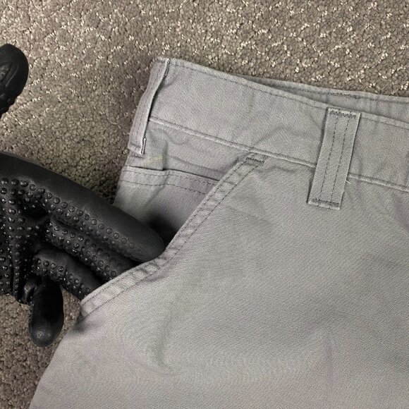 Carhartt Carpenter Shorts Original Fit Men's 40 Gray Canvas Work Wear B144 APH - Picture 2 of 12